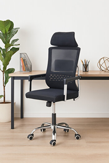 MARINO Swivel Office Chair 120X50X60 cm - Black