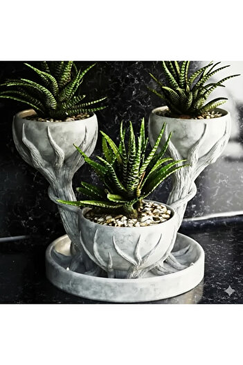 3Dprinted Triple Goblet Flowerpot