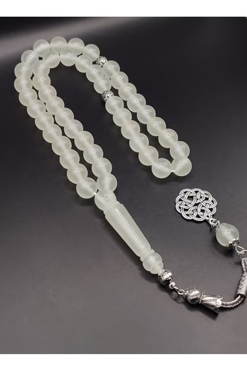 Gerenic Luminous Bakelite Rosary with a luxurious green tassel