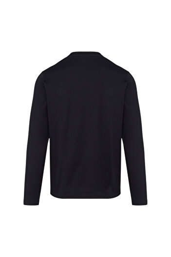 PAUL&SHARK Men's Crew Neck Long Sleeve Cotton Slim Fit Navy Blue-Gold T-Shirt 15311611-50E