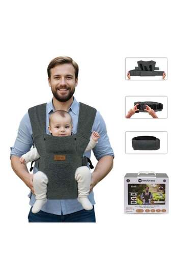 neobreez ZAVII 2-in-1 Convertible Baby Carrier for Newborns to Toddlers