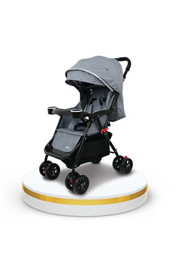 Nurtur Bliss Ultra Compact Lightweight Baby Travel Stroller with Storage Basket, Detachable Food Tra