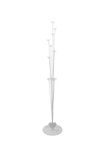 HALAMODO 11 Columns Balloon Stand White