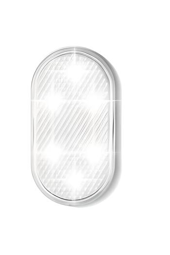 No branded Mini Interior LED Light for Car, Wireless Ambient Lighting, USB, 120mAh, 3W, 5x3 cm, White