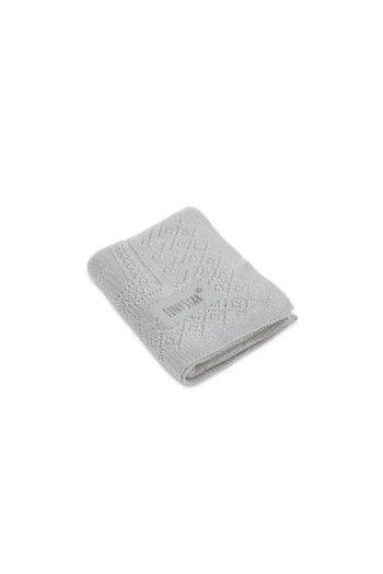 NO BRAND Knitted Bamboo Blanket for Children, 80 x 100 cm, Tiny Star, Silver