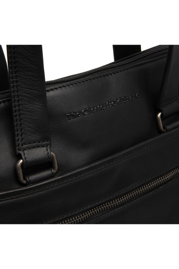 The Chesterfield Brand Women's bag with laptop compartment, genuine leather, The Chesterfield Brand, Elvas, Black