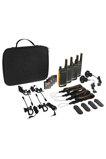 Motorola Set of 4 radios, Motorola, t82, Black