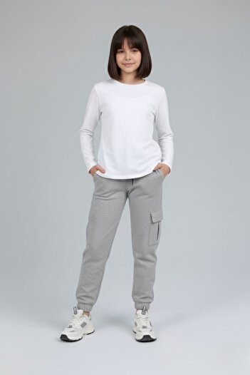 armicem School and Casual Wear: Unisex Children's Long Sleeve T-Shirt and Cargo Pocket Sweatpants