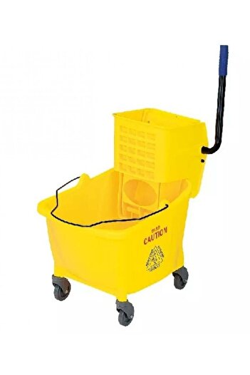 Bright Medium Cleaning Trolley with Wheels and 32L Bucket with Wringer