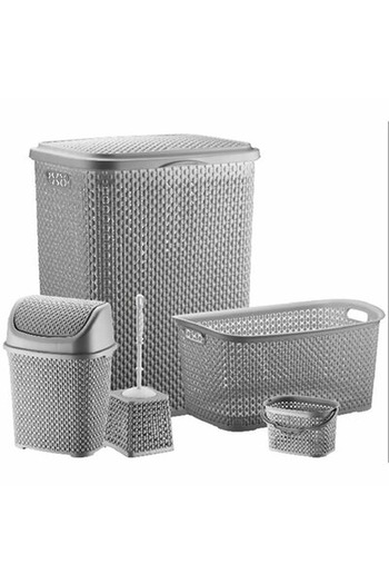 Mandella DAMLA 5 Pieces Bathroom Set