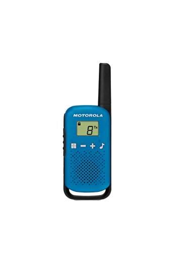 Motorola Talkabout T42 PMR446 Radio Station Set, 2 Walkie-Talkies, 16 Channels, 4 km, Blue