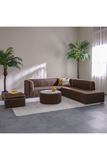 Danube Home Pavia 5-Seater Outdoor Sofa Set | Steel Frame Garden Furniture | Modern Patio Seating