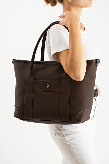 Çanta Trend Mega Polo Faux Leather Crossbody Shoulder Bag