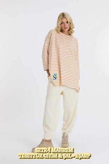 SEE MORE Oversized striped set