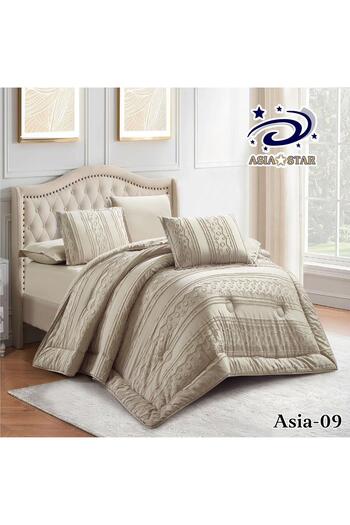 Asia 6-piece bridal lace bedspread for two people