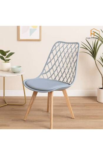 Al Saada Home Limited Edition Grey Single Plastic Chair - 60 X 50 X 70