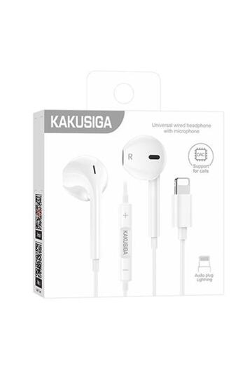 KAKU Casti cu Fir (KSC-1299), In Ear, Lightning, 1.2m, Mic & Volume Key, White
