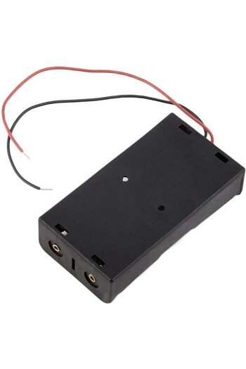 Other 2x DIY Battery Grip Li-ion 18650 Storage Case Box Holder with Wire Leads