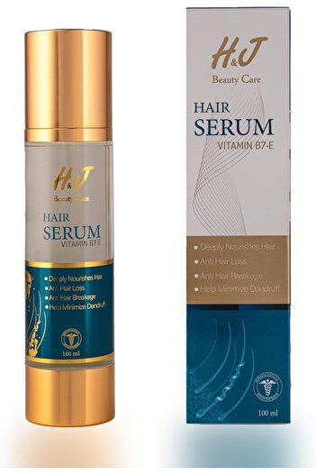 H&J BEAUTY CARE Hair Serum H&J - Nourishing and Repair Formula for Strong, Shiny, and Healthy Hair - with Biotin Vit