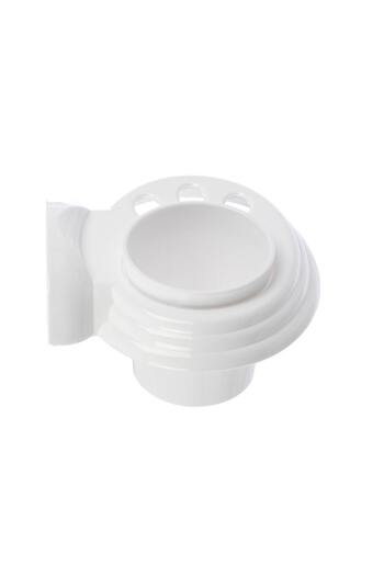 Lider Bathroom cup for personal hygiene with holder, Toros 233, wall-mounted, white, 13 x 8 x 14 cm