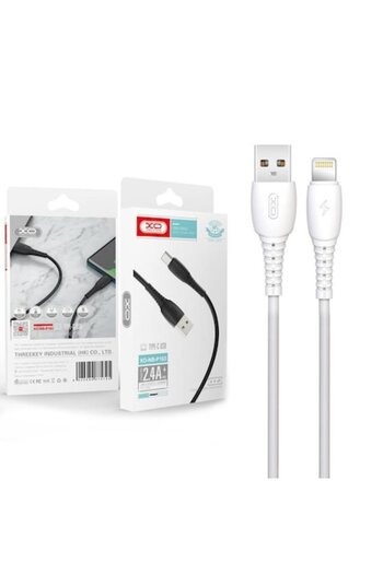 Xo Cablu Date si Incarcare (NB-P163), USB-A la Lightning, 2.4A, 1m, White