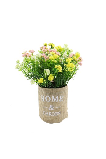 Others Artificial Flower Arrangement G42, Plastic + Canvas, 18 cm