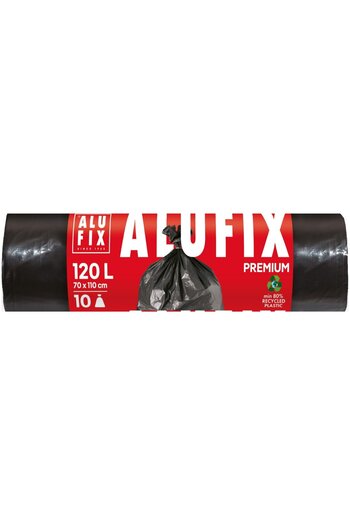 alufix Garbage bags / Trash bags Professional, black, 120L, 10 pcs