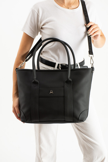 H&D COLLECTİON Mega Polo Faux Leather Crossbody Shoulder Bag