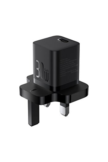 OEM UK Charger Type-C, 30W, P69, Polycarbonate, Baseus GaN5