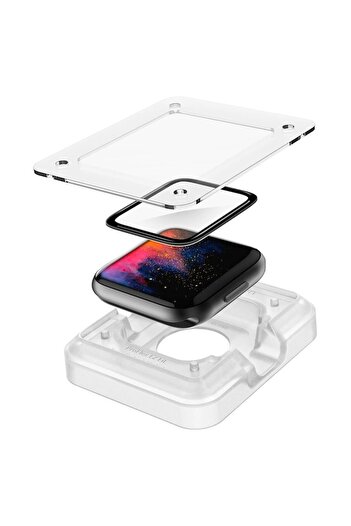 Danex Armour Shield Protective Glass for Apple Watch 4/5/6/SE/SE 2 40mm - Set of 2, Intense Dark