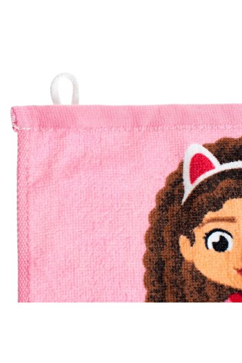 OEM Pink cotton towel Gabby's Dollhouse for girls 30x30cm