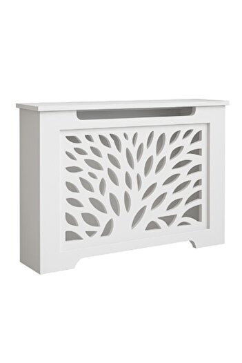MLC Wood radiator cover, white, 135 x 80 cm, thickness 18 mm