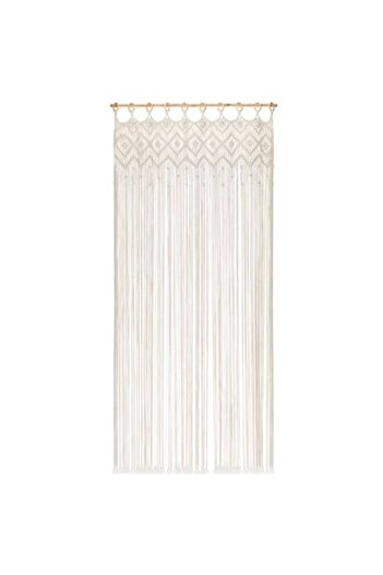 CXN Perdea Decorativa Macrame Bej pentru Usa 100x200cm