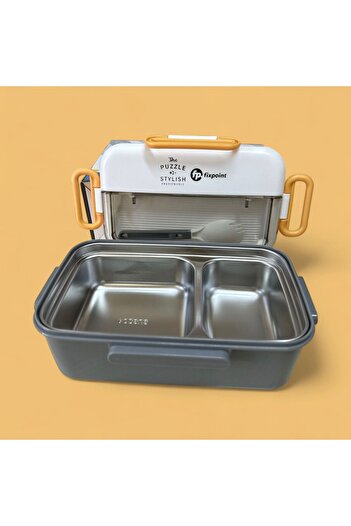 FixPoint Stainless Steel Food Storage and Transport Container Gray Color 1100 ml P-1840