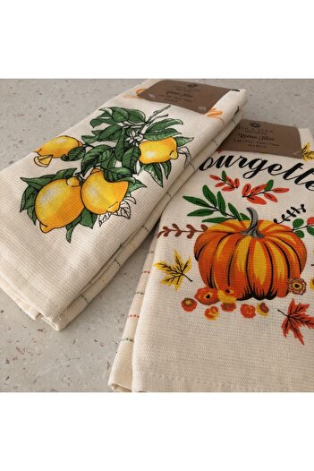 Romans Vegetables 4-Piece Kitchen Towel Set 40X60 cm