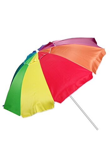 TOPI TOY Umbrella for beach, pool, and terrace, 2.25 m diameter, SPF 50 protection, multicolor, retro