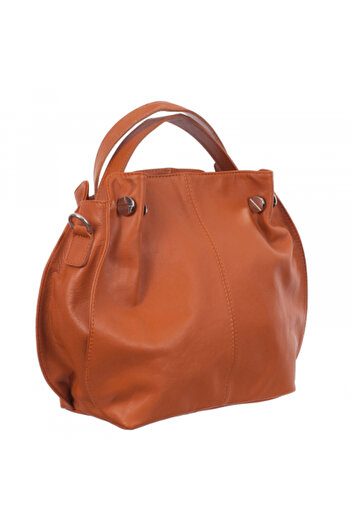 AZZURA Carlia bag, 100% natural leather beige 8009