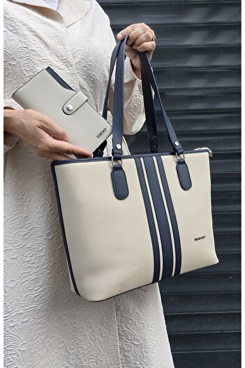 Just Polo Justpolo Women's Large Size 3-Compartment Shoulder Bag and Wallet Combination