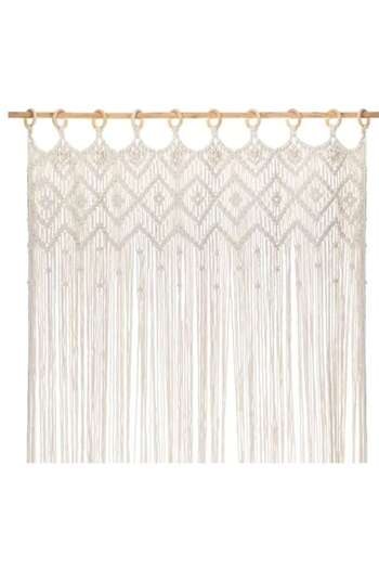 CXN Perdea Decorativa Macrame Bej pentru Usa 100x200cm