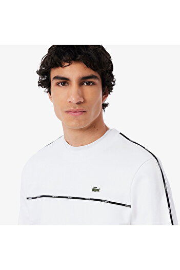 Lacoste Men's Classic Fit White Sweatshirt