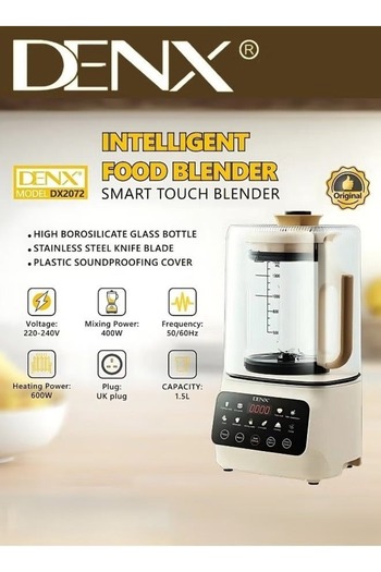 Denx Intelligent Smart Touch Blender 1.5 Liter Heat Resistant And Sound Proof With Heating Power