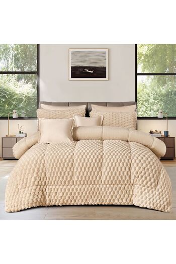 mingle Winter rabbit fur bedspread for two people, 8 pieces (available in several colors)
