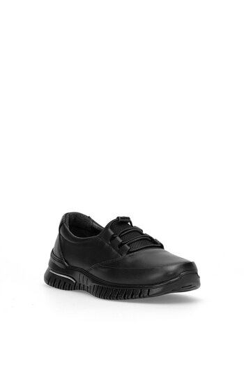 Voyager 9403 Women's Genuine Leather Casual Shoes Black