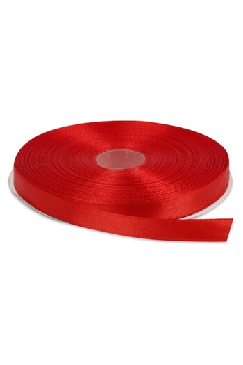 Creativ Deco Plus Satin Ribbon, 0.6 cm Wide, Red, 22 meters