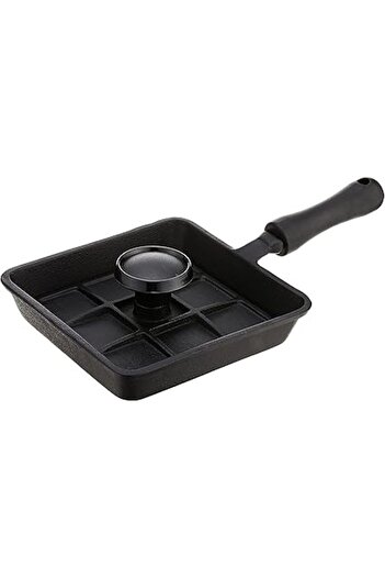 Generic Norpro 653 Mini Cast Iron Panini Pan with Press, 5.9 IN, As Shown
