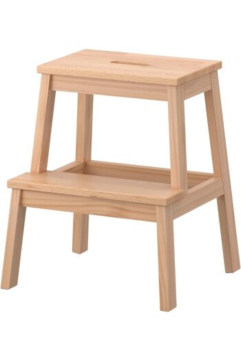 IKEA Beechwood Step Stool with Two Steps