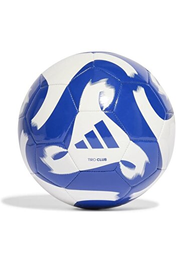 Generic adidas Unisex Ball (Machine Stitched) Tiro Club Football, White/Team Royal Blue, HZ4168, 5