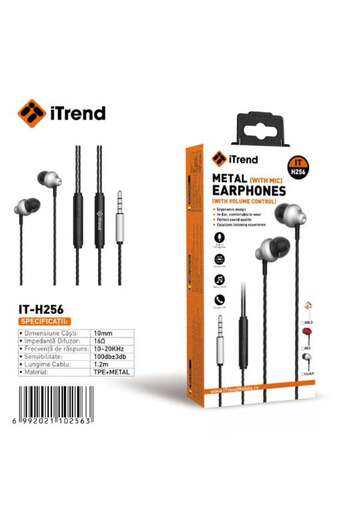 itrend Wired Headphones 256 3.5 mm Jack Microphone