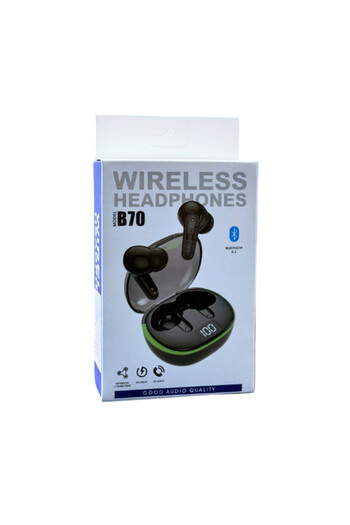 Poro Online Bluetooth Headphones B 70 Digital Battery Percentage