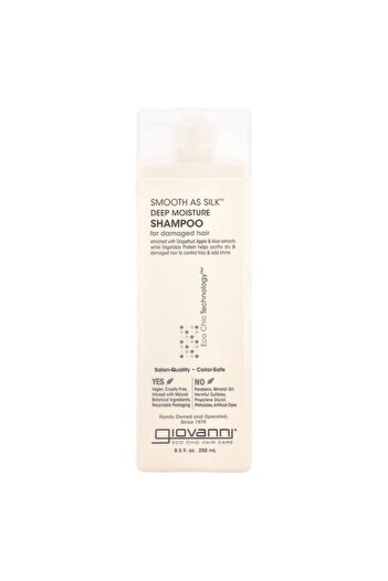 Giovanni Giovanni, Smooth As Silk, Deep Moisture Shampoo, For Damaged Hair, (250 ml)